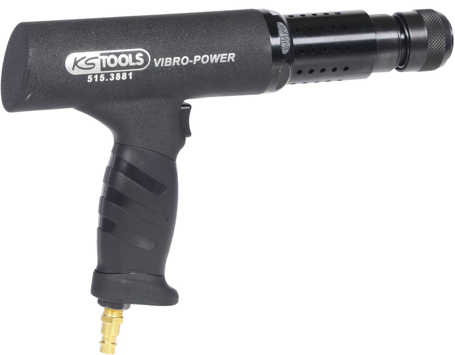 Marteau pneumatique à poignée ergonomique, noir, portant l'inscription 'KS Tools Vibro-Power 515.3881'.