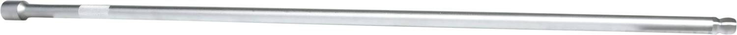'Tringle de douche grise, extensible, surface métallique lisse, design télescopique pour une largeur variable.'