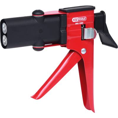 'Pince à rivets aveugle rouge avec poignée noire, adaptée pour les rivets aveugles. Marque : KS Tools, Numéro de modèle : 980.1080.'