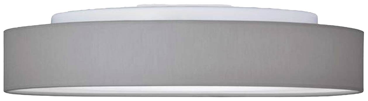 Luminaire de plafond rond gris au design épuré, adapté aux espaces intérieurs modernes.