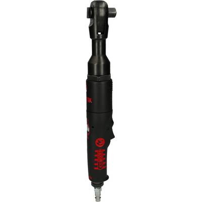 Un tournevis à cliquet pneumatique noir avec des marquages rouges, adapté à divers travaux de réparation et de montage.