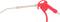 Pistolet à air comprimé rouge avec un long tube métallique courbé et une poignée, conçu pour le nettoyage précis ou le séchage de surfaces.