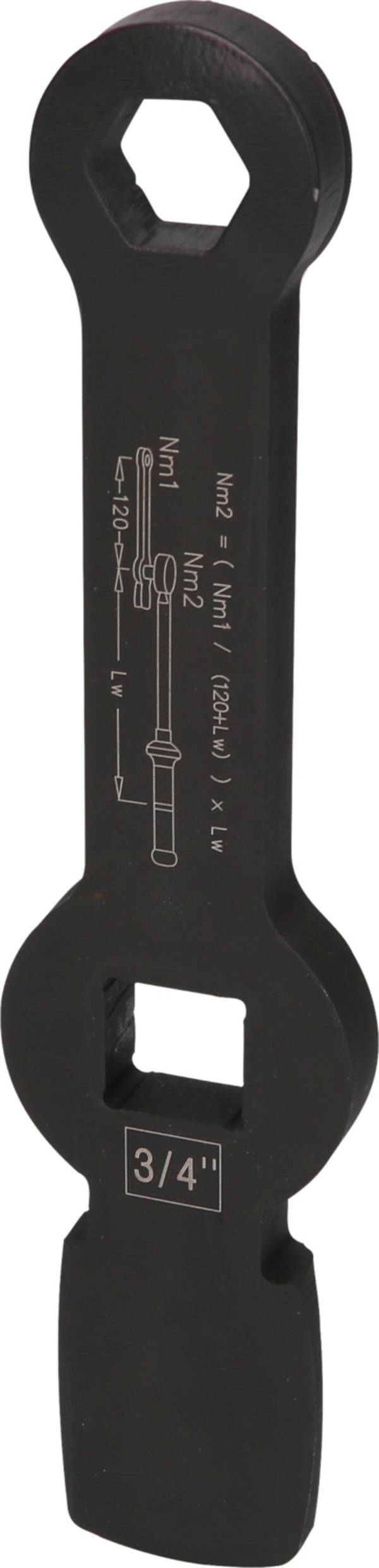 KS Tools 517.0925 Clé à six pans 3/4" avec 2 surfaces de frappe, 24 mm