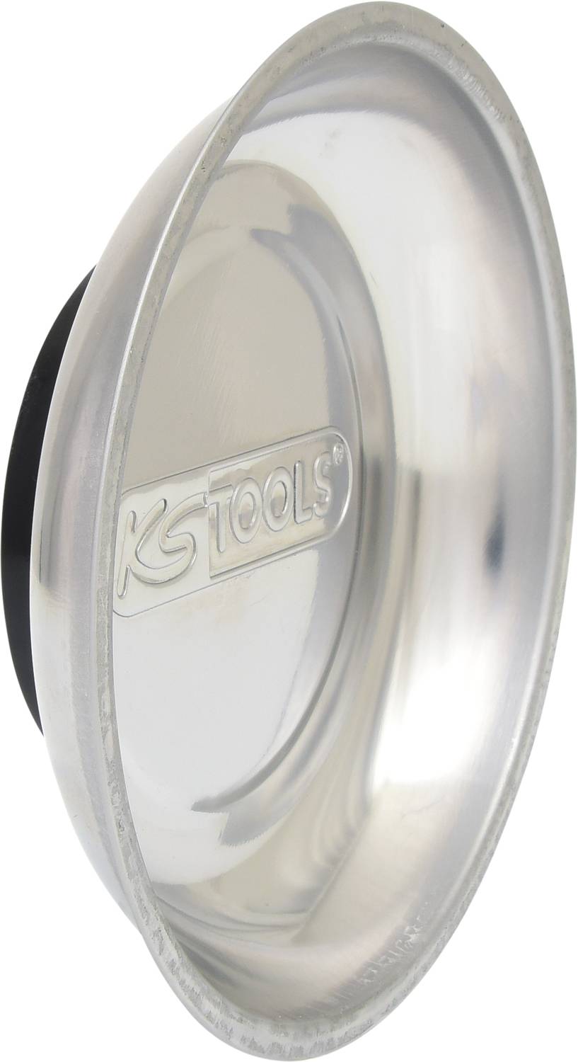 Couvercle de protection en métal rond avec logo 'KS TOOLS' au centre, sur un fond clair.