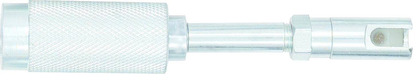 Une clé dynamométrique ajustable en métal avec poignée striée et tête cylindrique, adaptée aux mesures de couple précises.