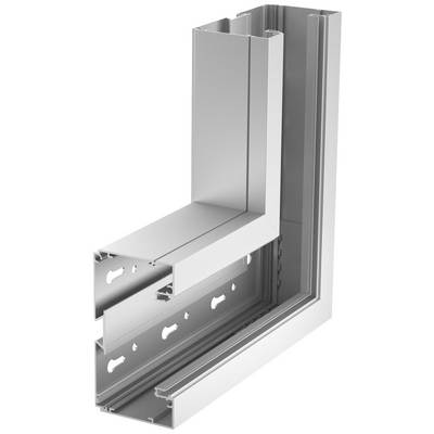 Profilé de cadre en aluminium, montré dans une coupe en L, illustrant la structure et la composition de cadres de portes ou de fenêtres.