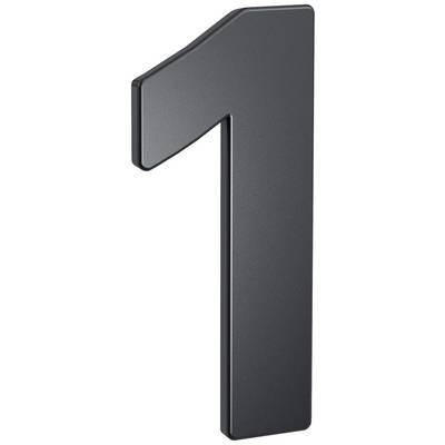 Chiffre '1' dans un design tridimensionnel sombre.