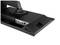 Un moniteur noir vu de dos, montrant des connexions telles que HDMI, DisplayPort et Ethernet.