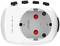 Un adaptateur avec connexion secteur porte l'inscription '7 A - Max 1750 W - 250 V~' et avertit 'Cet adaptateur ne convertit pas la tension'.