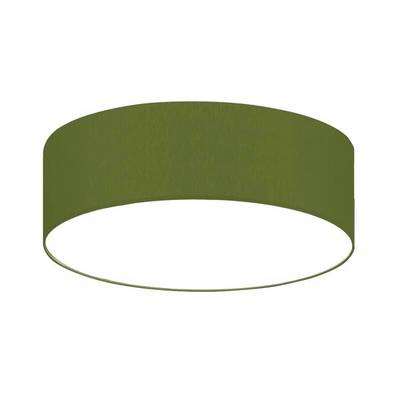 Luminaire de plafond rond et vert au design épuré et moderne. Idéal pour les espaces de vie.