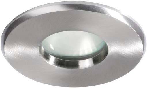 Plafonnier LED rond à surface métallique et abat-jour en verre, adapté à l'éclairage intérieur moderne.