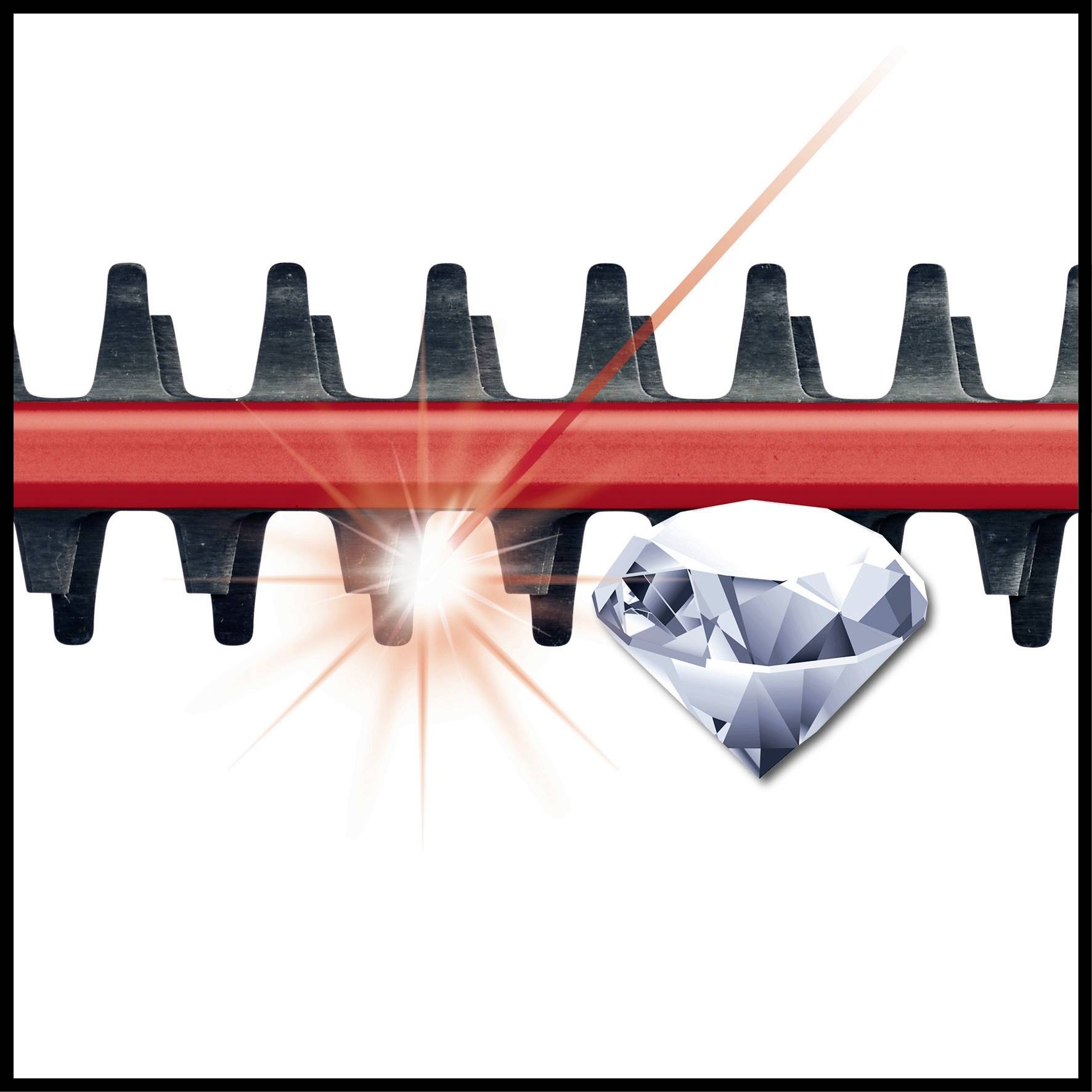 'Lame polie coupe un diamant brillant d'un éclat vif.'