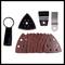 Un ensemble d'accessoires de ponçage pour outils multifonctions, comprenant des feuilles de ponçage, un plateau de ponçage, des lames de ponçage et un adaptateur.