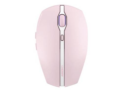 CHERRY GENTIX BT Souris Bluetooth optique rose fleurs de cerisier 7 Boutons 1000 dpi, 2000 dpi molette intégrée, rechargeable