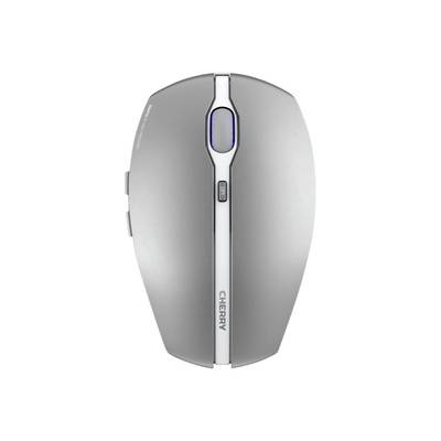 CHERRY GENTIX BT Souris Bluetooth optique gel, argent 7 Boutons 1000 dpi, 2000 dpi molette intelligente, rechargeable