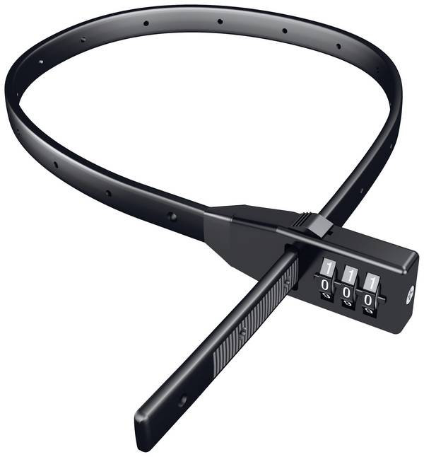 Basi KBS 50 Cadenas pour serre-câble  noir  fermeture à combinaison