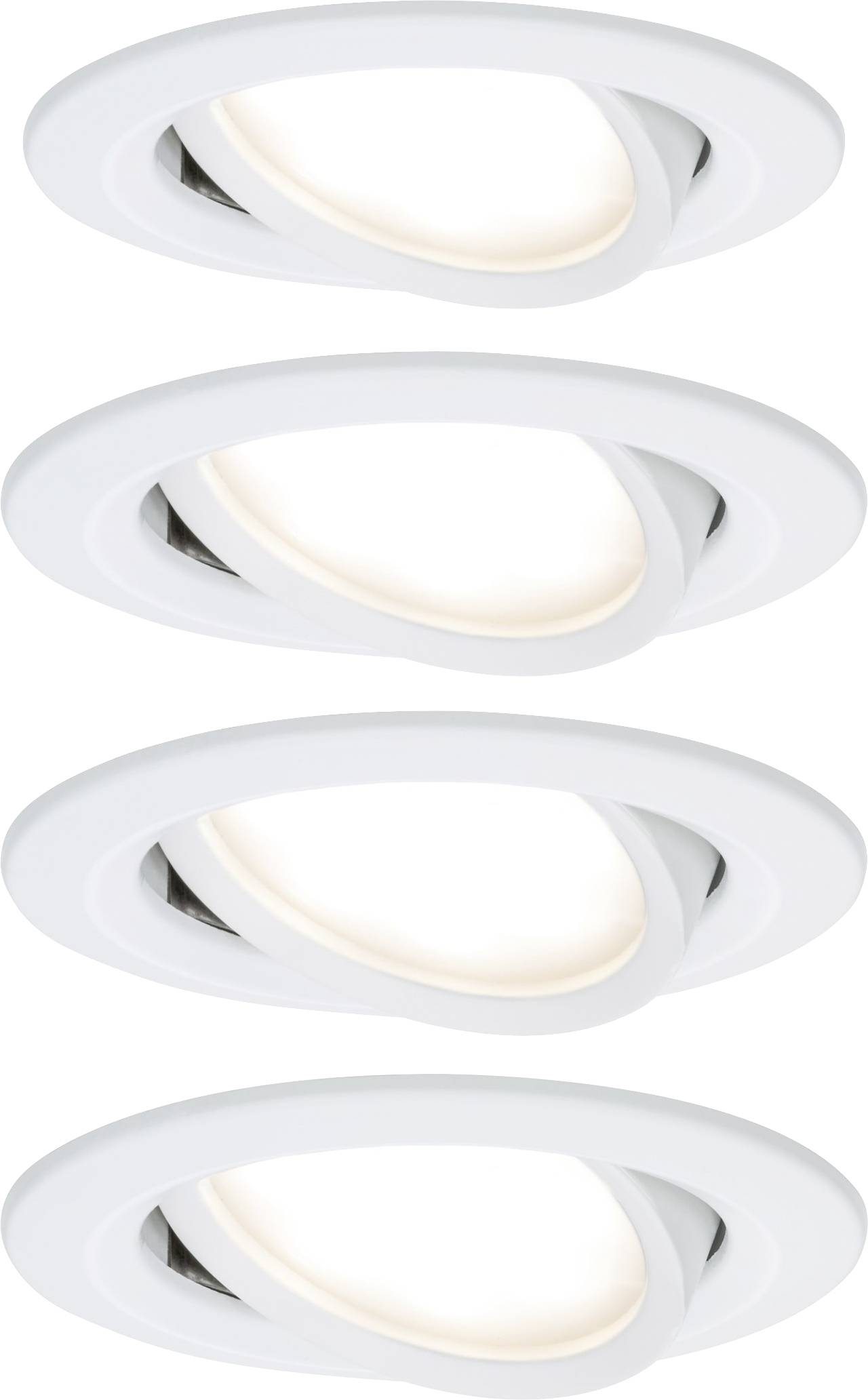 Paulmann 4064161242187 Nova Spot encastrable jeu de 4 LED LED 18 W blanc mat
