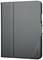 Étui pour iPad au design épuré, noir et gris, fin et plié, avec le logo 'Targus' dans le coin. Parfait pour la protection et le style.