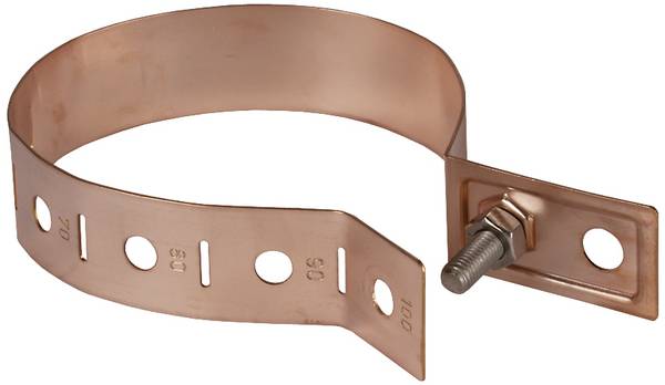 DEHN 423017 RRS V 60.100 B10.5 CU Collier pour gouttière    1 pc(s)
