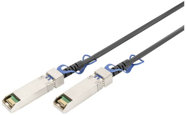 Digitus DN-81242 RJ45 Câble de raccordement à fibre optique Câble 2.00 m noir câble jumeau 1 pc(s)