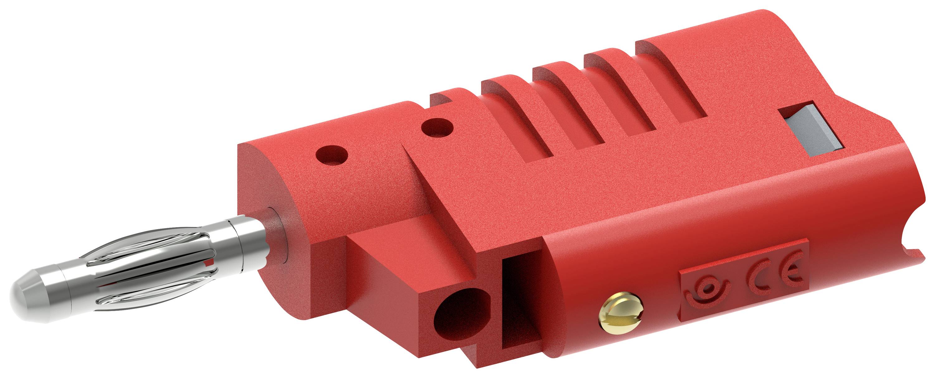 Electro PJP 1080-CD1-R Fiche banane mâle, droit Ø de la broche: 4 mm rouge 1 pc(s)