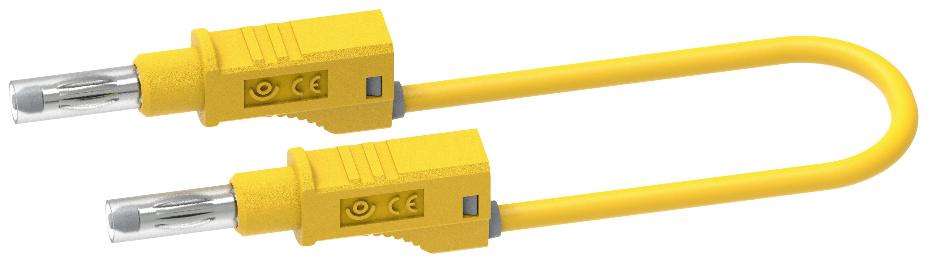 Electro PJP 2217/600V-CD1-200J Test Lead Yellow 2m Jack Plug