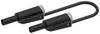 Electro PJP 2610-IEC-CD1-100N Cordon de mesure Banane mâle 4 mm Banane mâle 4 mm 1.00 m noir 1 pc(s)