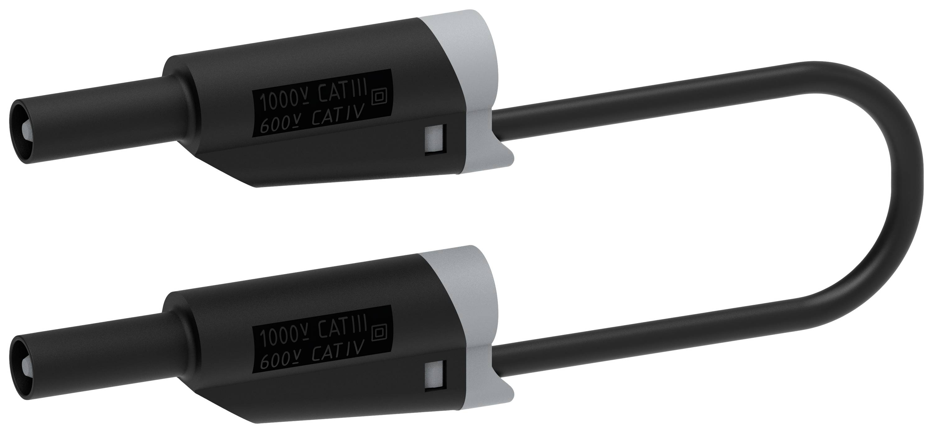 Electro PJP 2717-IEC-CD1-50N Cordon de mesure Banane mâle 4 mm Banane mâle 4 mm 50 cm noir 1 pc(s)