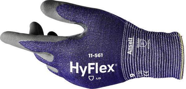 Ansell 11561R100-1P HyFlex® Nylon, HPPE, Basalte, Spandex®, Polyester Gants de travail Taille (gants): 10 EN 388:2016, EN 420-2003, EN 21420:2020  ISO 21420:2020  1 paire(s)