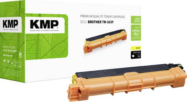 KMP Toner remplace Brother TN243Y compatible  jaune 1000 pages B-T112 1268,0009