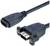 Câble d'extension HDMI avec connecteurs femelle et mâle, adapté pour connecter des appareils via l'interface HDMI.