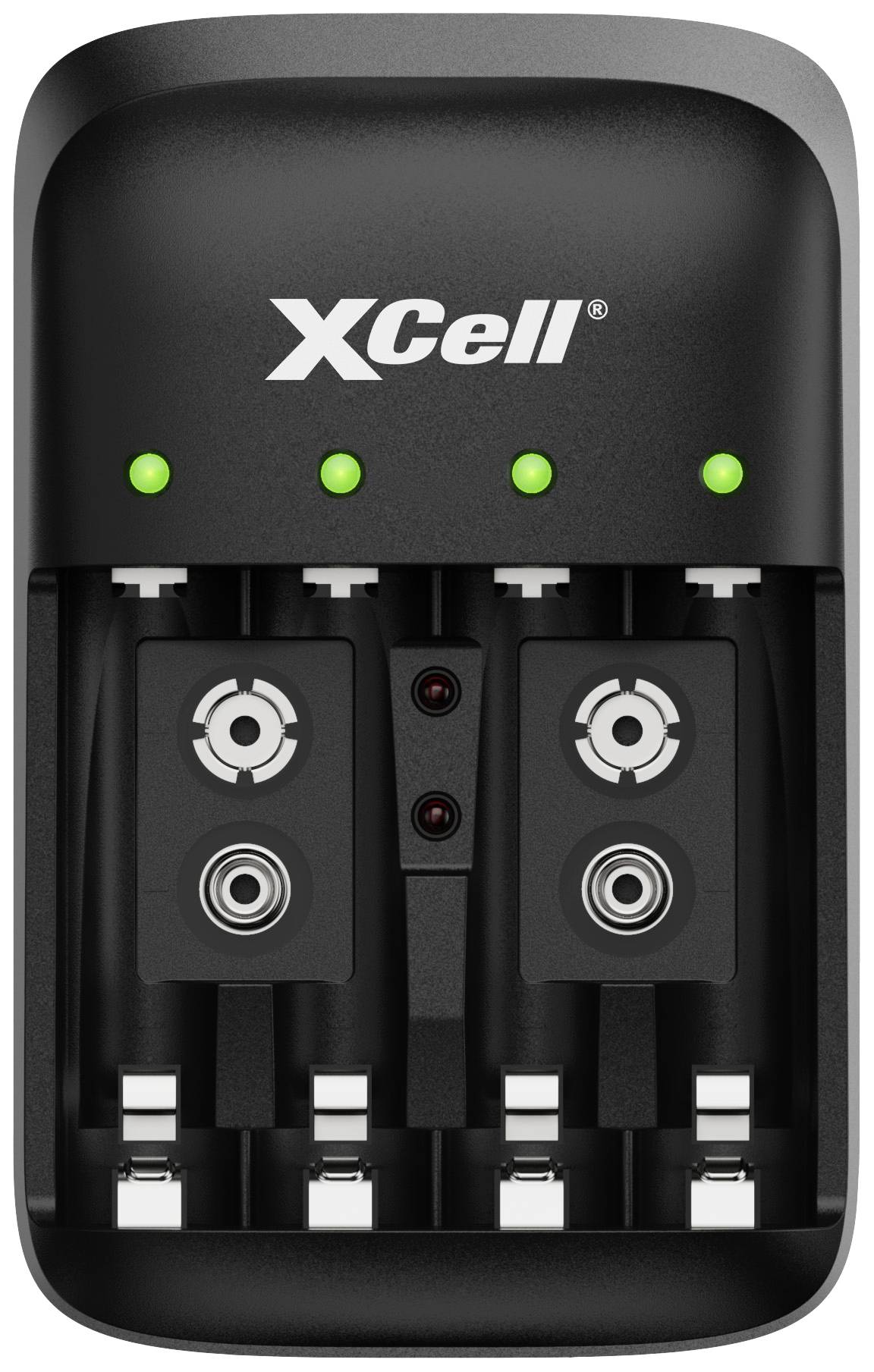 Branchez le chargeur rapide avec LED, avec contrôle de canal individuel pour AA, AAA-0