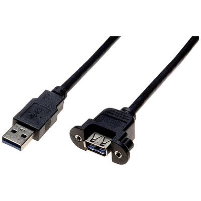 Lyndahl Câble USB USB 3.2 Gen1 (USB 3.0) USB-A mâle, USB-A femelle 3 m noir  LKPK021-30