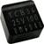 Condensateur électrolytique noir portant l'inscription « TCB36 25V100 UM.6040 » sur sa face supérieure.
