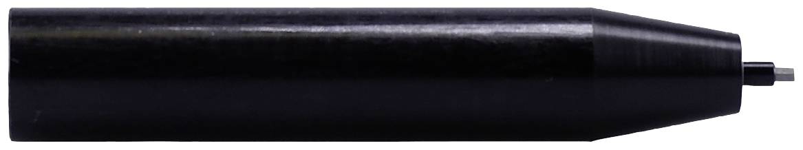 Un embout noir cylindrique avec un embout argenté, probablement adapté aux dessins techniques ou aux travaux de précision.