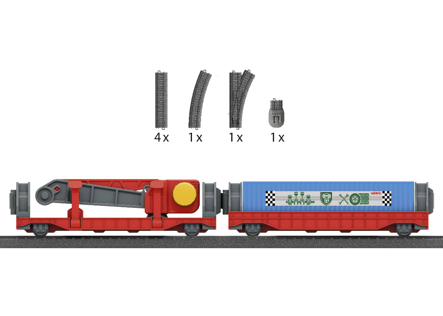 Märklin World 44347 H0 Ergänzungspackung Verladung mit Kranwagen (44347)