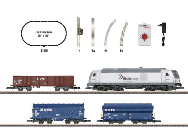 Märklin 81875 Z Startset mod.transport de marchandises
