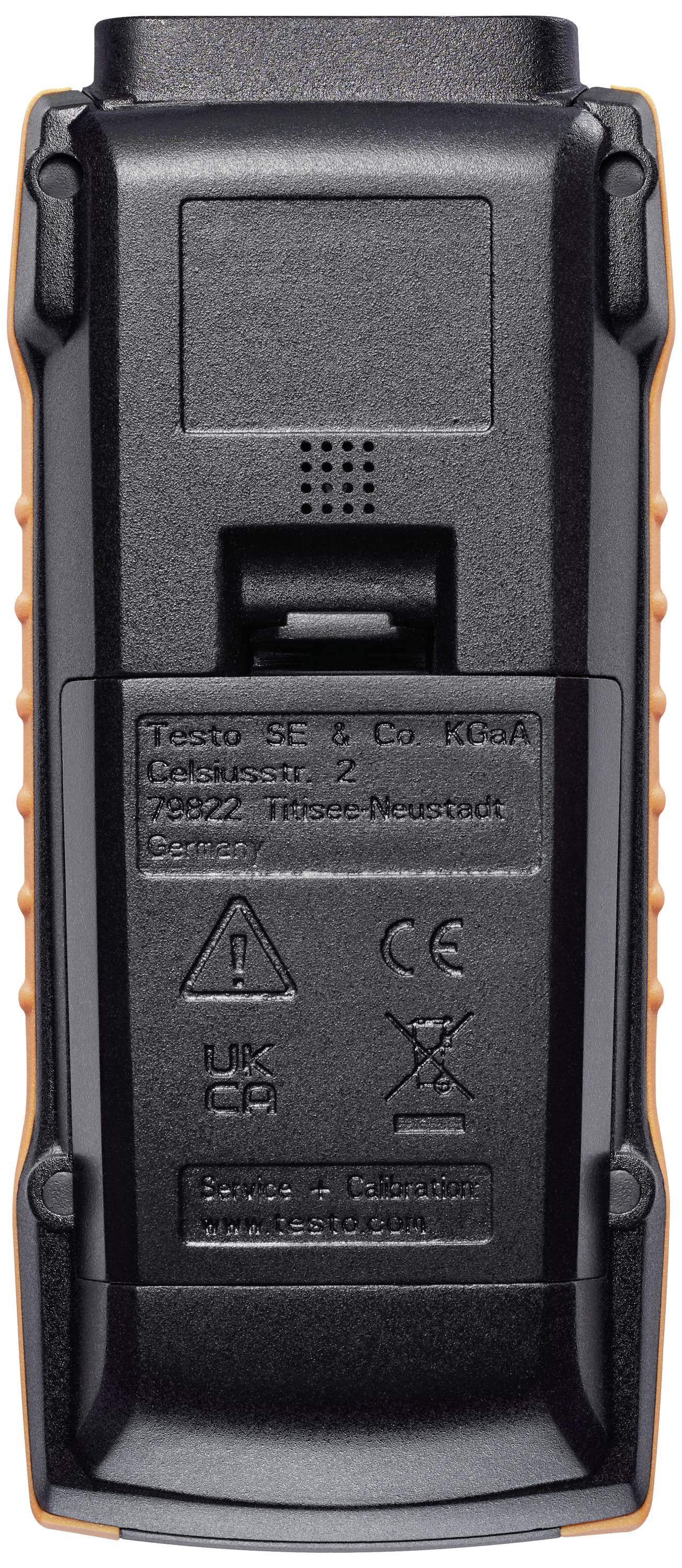 Arrière d'un appareil électronique avec les informations du fabricant, le numéro de modèle et les symboles de sécurité.