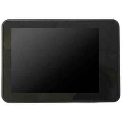 Un ordinateur tablette noir avec un écran éteint, photographié de dessus.