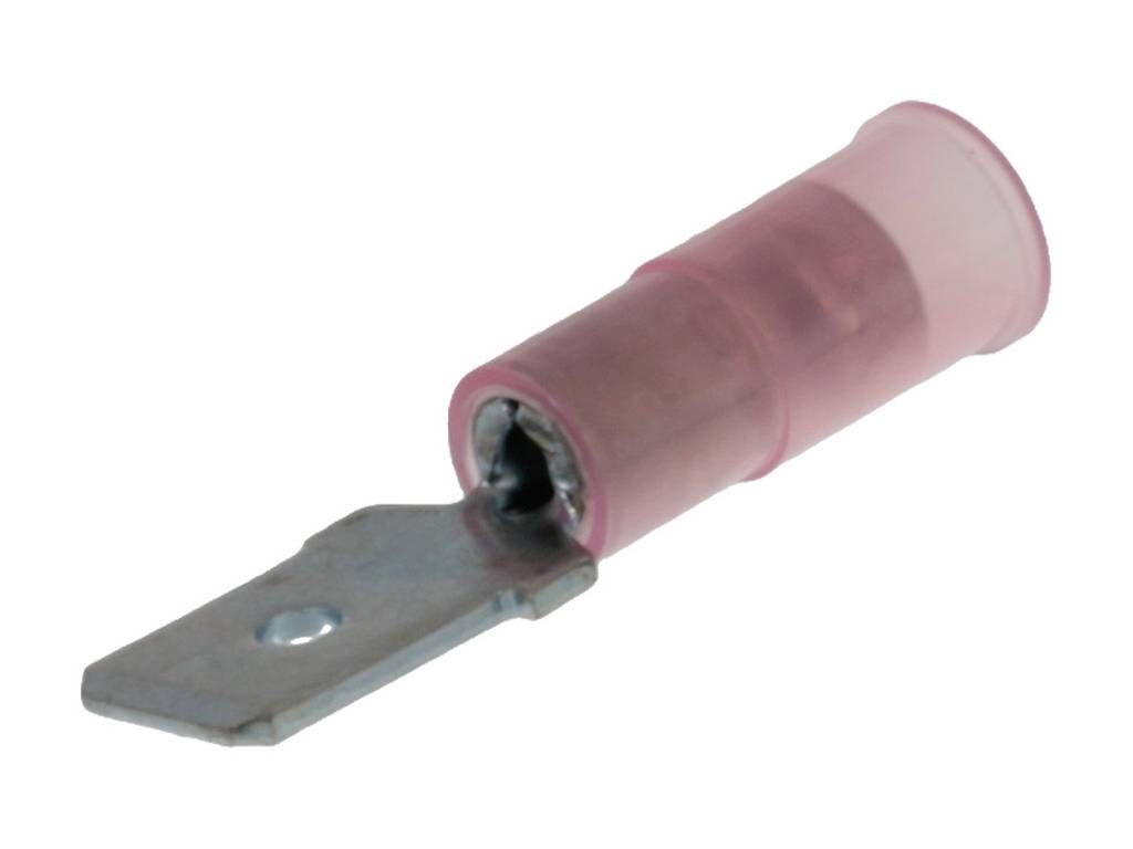 Molex 190250001 Cosse à languette mâle Largeur d'accouplement: 6.35 mm Épaisseur de contact: 0.81 mm 1 pc(s) Bulk