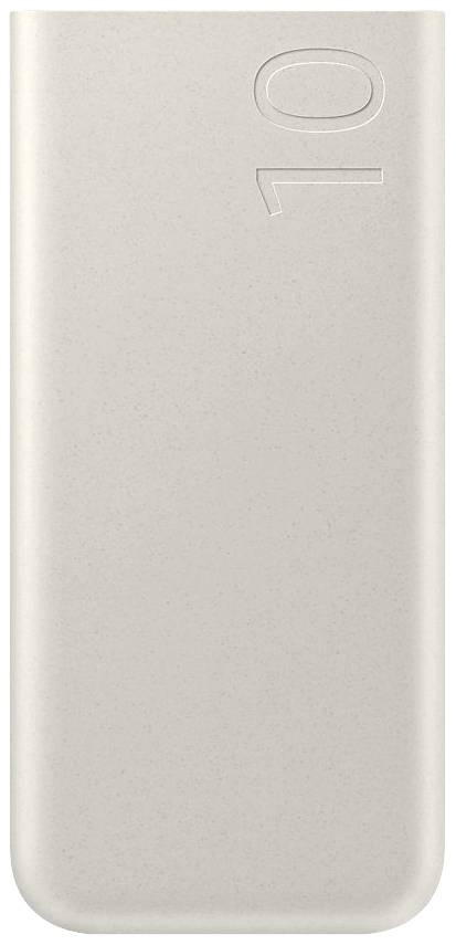 Un objet blanc rectangulaire avec le chiffre '10' gravé, probablement un appareil électronique ou un accessoire.