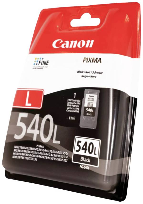 Canon PG-540L, Noir, 11 ml, 1 pièce(s), 300 pages, Paquet unique