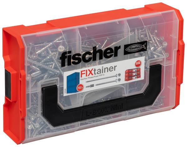Assortiment de vis pour panneaux d'aggloméré Fischer FixTainer PowerFast II TX 562928       acier étamé par galvanisation 1 set