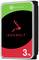 Disque dur Seagate IronWolf, 3 To. Boîtier noir avec design vert et rouge, logo de loup stylisé en arrière-plan.
