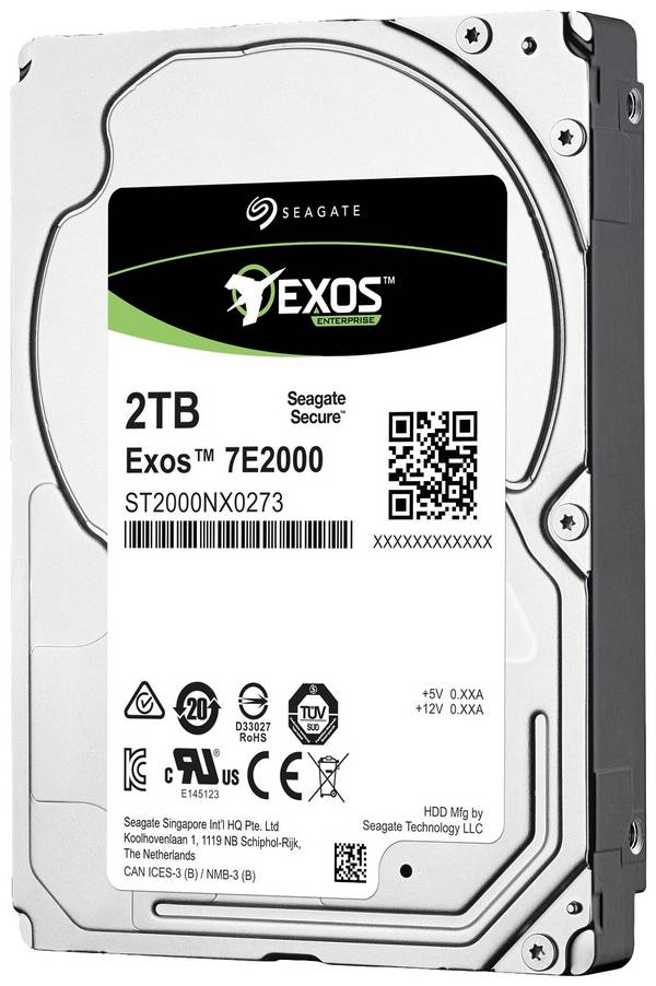 Disque dur interne 6.35 cm (2.5") Seagate Exos 7E2000 2 TB  SAS 12Gb/s ST2000NX0273 vrac