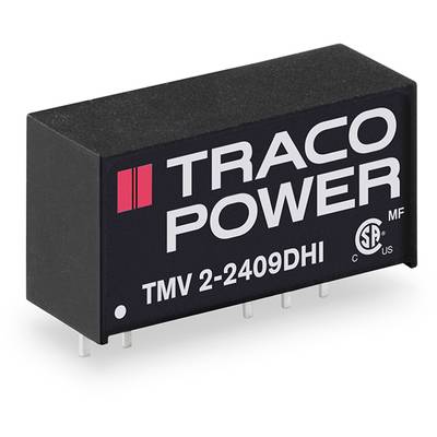   TracoPower  TMV 2-1509DHI  Convertisseur CC/CC pour circuits imprimés  15 V/DC  9 V/DC, -9 V/DC  112 mA  1 W  Nbr. de 