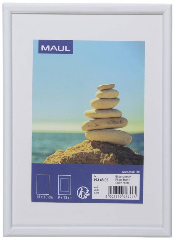 Maul 1934802 Cadre photo amovible Format du papier: 13 x 18 cm  blanc