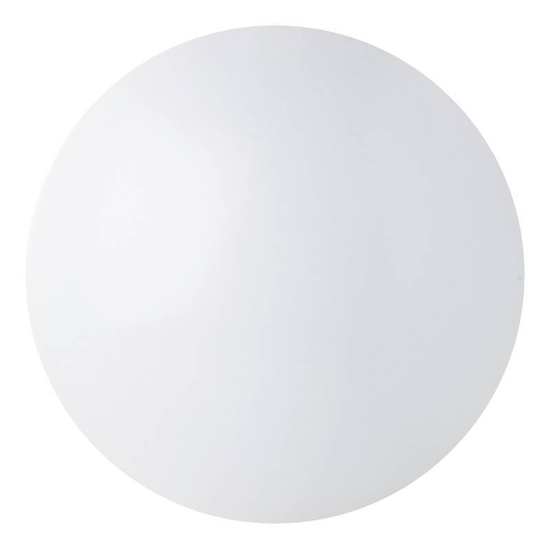 Surface blanche circulaire sur un fond gris, sans autres détails ni annotations.