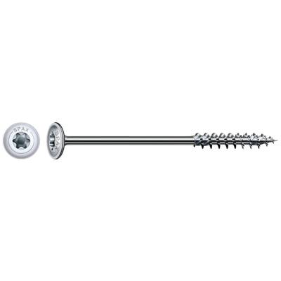 Vis à tête fraisée à empreinte Torx T25 et filetage partiel, adaptée aux constructions en bois. Marquage 'SPAX'.