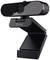 Webcam noire avec résolution HD 1080p, montée sur un support flexible. Marquage 'Trust' sur le support.